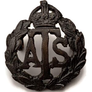 WW2 Auxiliary Territorial Service ATS Corps OFFICERS Bronze Collar Badge