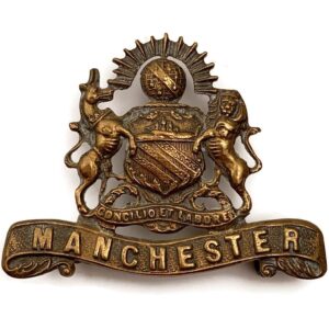 WW1 Manchester Regiment Officers BRONZE Collar Badge