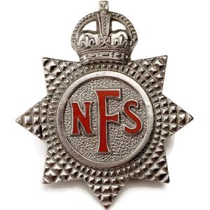 WW2 National Fire Service Brigade Corps NFS Cap Badge
