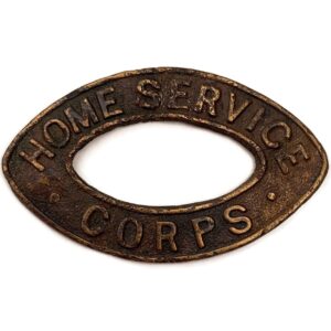 WW1 Raised Womens SUFFRAGETTES Home Service Corps RELIC Cap Badge Shoulder Title