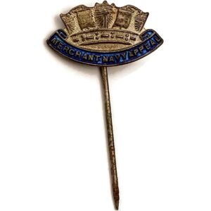 Merchant Navy Appeal Fund Naval Service Fundraising ENAMEL Lapel Badge
