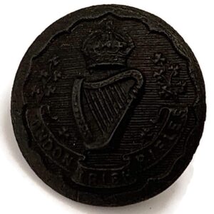 18th Battalion, London Irish Rifles Regiment PLASTIC Tunic Button - 23mm