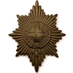 WW1 Coldstream Guards Regiment Valise Cross Belt Plate / Pouch Badge