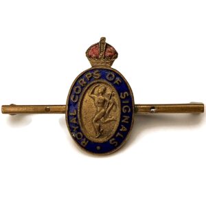 WW2 Royal Corps of Signals RCOS Sweetheart Brooch