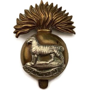 WW1 Royal Munster Fusiliers RMF Irish Regiment Cap Badge