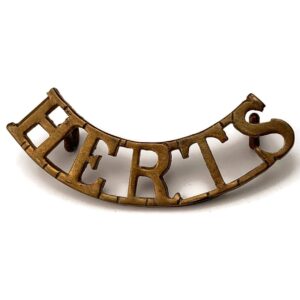 WW1 Hertfordshire Regiment Shoulder Title