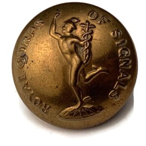 WW2 Royal Corps of Signals RCOS Tunic Button - 26mm