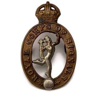 WW2 Royal Corps of Signals RCOS Collar Badge