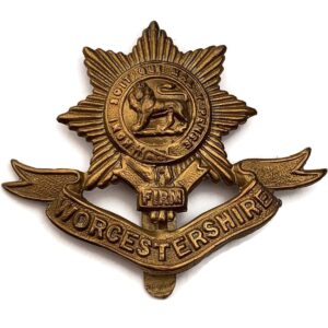 WW1 Worcestershire Regiment Cap Badge FIRST PATTERN