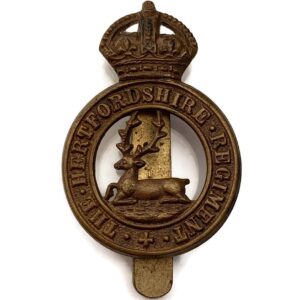 WW1 Hertfordshire Regiment Cap Badge