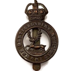 UK Dug Detecting Find - WW1 The Hertfordshire Regiment Relic Cap Badge
