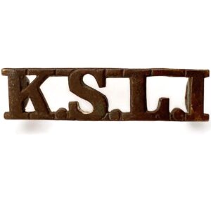 WW2 Kings Shropshire Light Infantry KSLI Regiment King's Shoulder Title