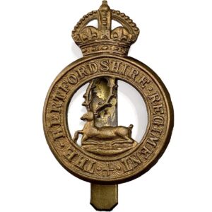WW1 Hertfordshire Regiment Cap Badge