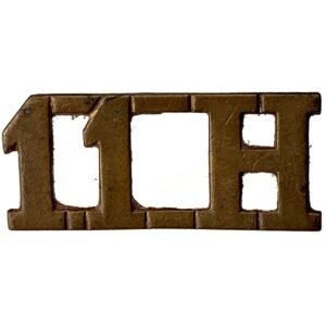 11th Hussars Regiment Shoulder Title