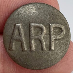 Air Raid Precautions ARP Wardens Tunic Button - 26mm
