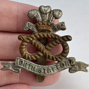 WW1 North Staffordshire (Stafford) Regiment Cap Badge