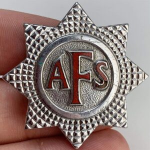 WW2 Auxiliary Fire Service Brigade Corps AFS Cap Badge