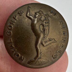 WW2 Royal Corps of Signals RCOS Tunic Button - 26mm