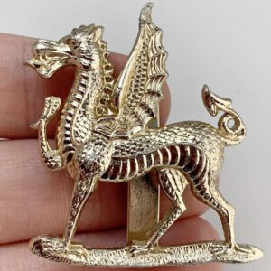 Monmouthshire Regiment Staybrite Anodised Cap Badge - Staybright