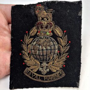 Royal Marines Corps Commandos Cloth Wire BULLION Veterans Blazer Badge Patch