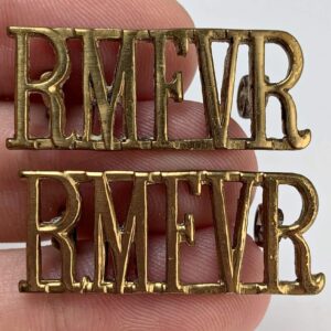 Royal Marines Force Volunteer Reserve RMFVR Shoulder Title PAIR