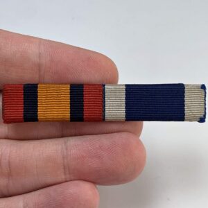 Boer War Queens South Africa QSA & Navy Long Service Good Conduct LSGC Medal Ribbon Bar - PIN BACK