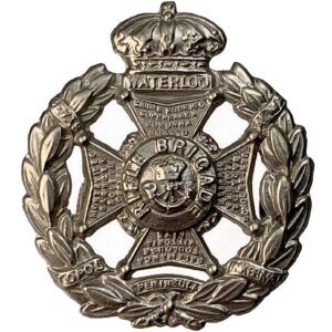 VICTORIAN The Rifle Brigade Regiment Collar Badge - Queen Victoria Crown