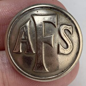 WW2 Auxiliary Fire Service Brigade Corps AFS Tunic Button - 25mm