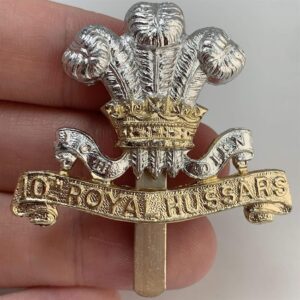 10th Royal Hussars Regiment Staybrite Anodised Cap Badge - Staybright