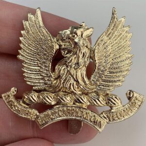 Ayrshire Yeomanry Regiment Staybrite Anodised Cap Badge - Staybright