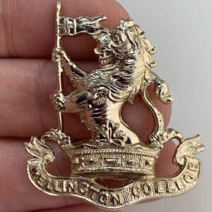Wellington College OTC Officers Training Corps Staybrite Anodised Cap Badge - Staybright