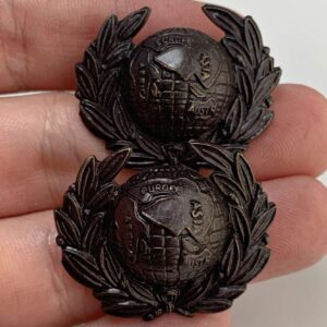 Royal Marines Corps Collar Badge PAIR