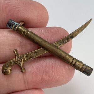 British Army Generals Crossed Sword & Baton Insignia Rank Pip