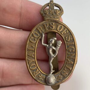 WW2 Royal Corps of Signals RCOS Cap Badge