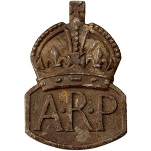 UK Dug Detecting Find - WW2 Air Raid Precautions ARP Relic Cap Badge