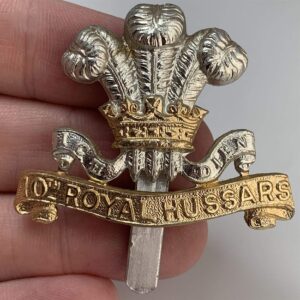 10th Royal Hussars Regiment Staybrite Anodised Cap Badge - Staybright