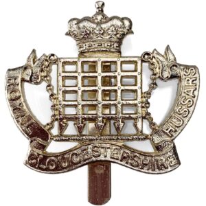 Royal Gloucestershire Hussars Regiment Staybrite Anodised Cap Badge - Staybright