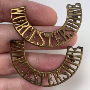 Worcestershire Regiment Shoulder Title PAIR