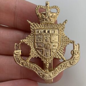 University of London OTC Officers Training Corps Staybrite Anodised Cap Badge - Staybright