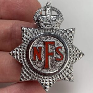 WW2 National Fire Service Brigade Corps NFS Cap Badge