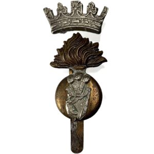 WW1 Royal Irish Fusiliers RIF Regiment Cap Badge - DUAL CONSTRUCTION