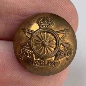 WW1 Army Cyclist Corps Cyclists Regiment Tunic Button - 19mm
