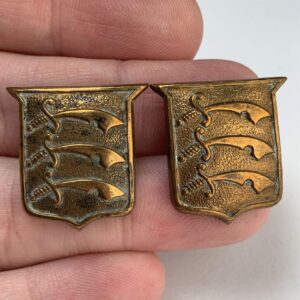 The Essex Regiment Collar Badge PAIR