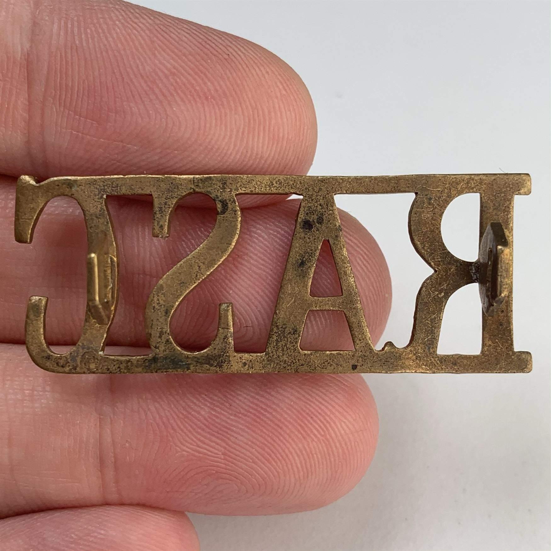 Ww2 Rasc Markings WW2 Royal Army Service Corps RASC Shoulder Title - British Military Badges