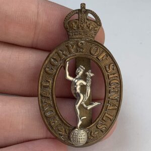 WW2 Royal Corps of Signals RCOS Cap Badge