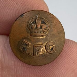 WW1 Royal Flying Corps RFC Tunic Button - C&J WELDON LONDON - 17mm