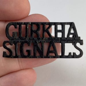 Gurkha Signals Regiment Corps Shoulder Title