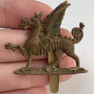 WW1 1st Monmouthshire Regiment Cap Badge - First Pattern