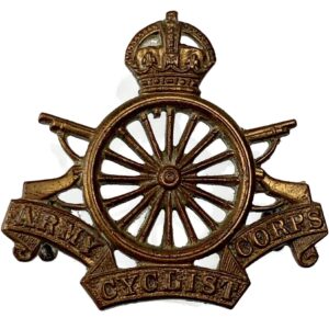 WW1 Army Cyclist Corps (Cyclists) BRONZE Officers Collar Badge