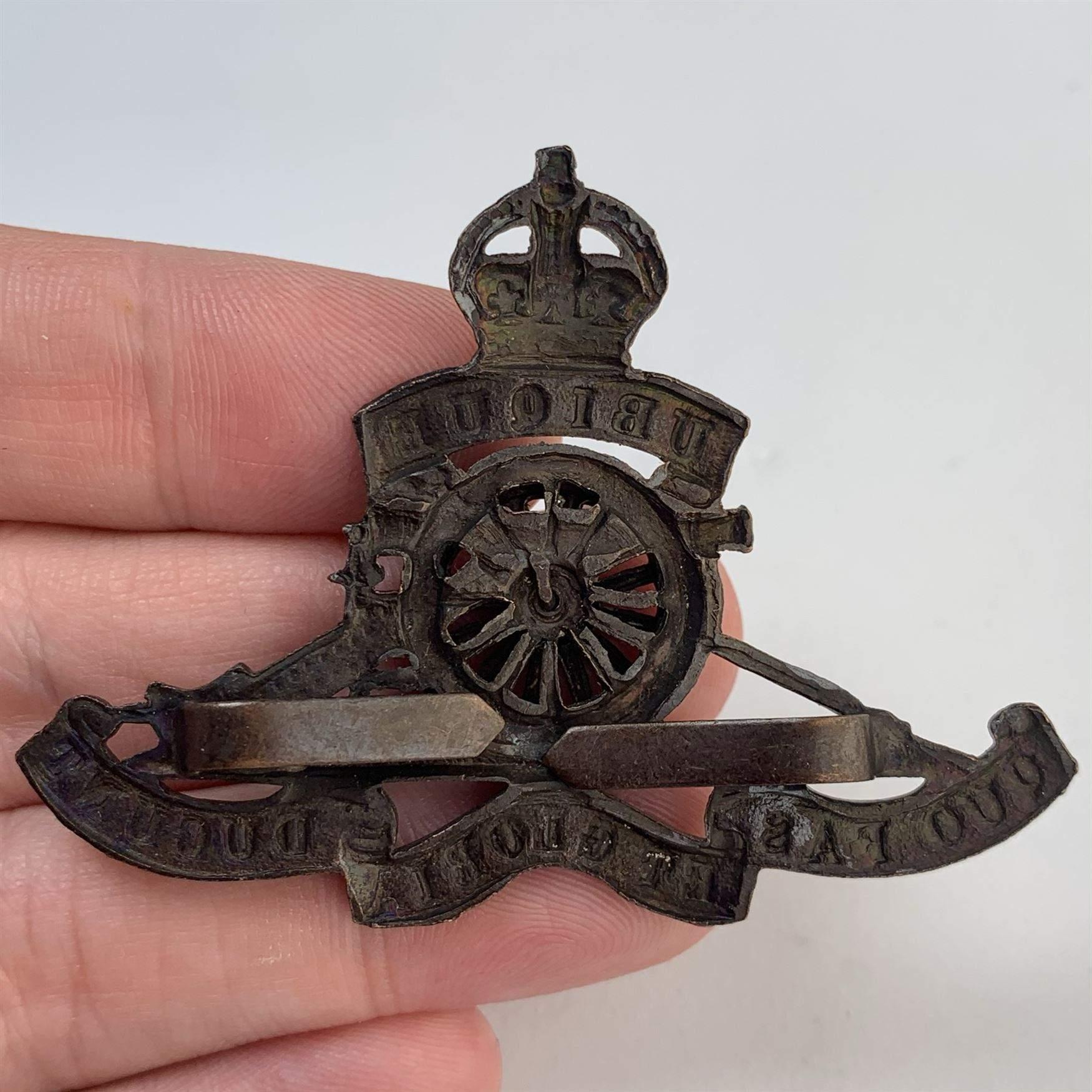 WW2 Royal Artillery Regiment OFFICERS Bronze Cap Badge - British ...